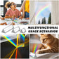 Kanayu 12 Pack Clear Triangular Prism Optical Glass Triangular Prism Triple Prism For Photography Effects Physics Teaching Light