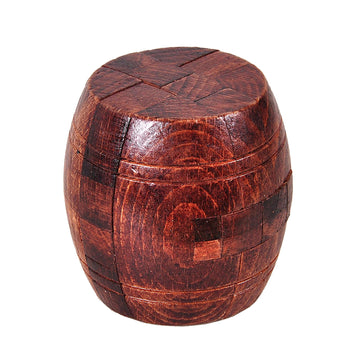 Ahyuan Handmade Powder Barrel Wooden Puzzles For Adults An Interlocking 3D Brain Teaser Puzzles For Adults Hidden Passage Works On A Classic Mechanical Puzzle Concept (Rosewood)