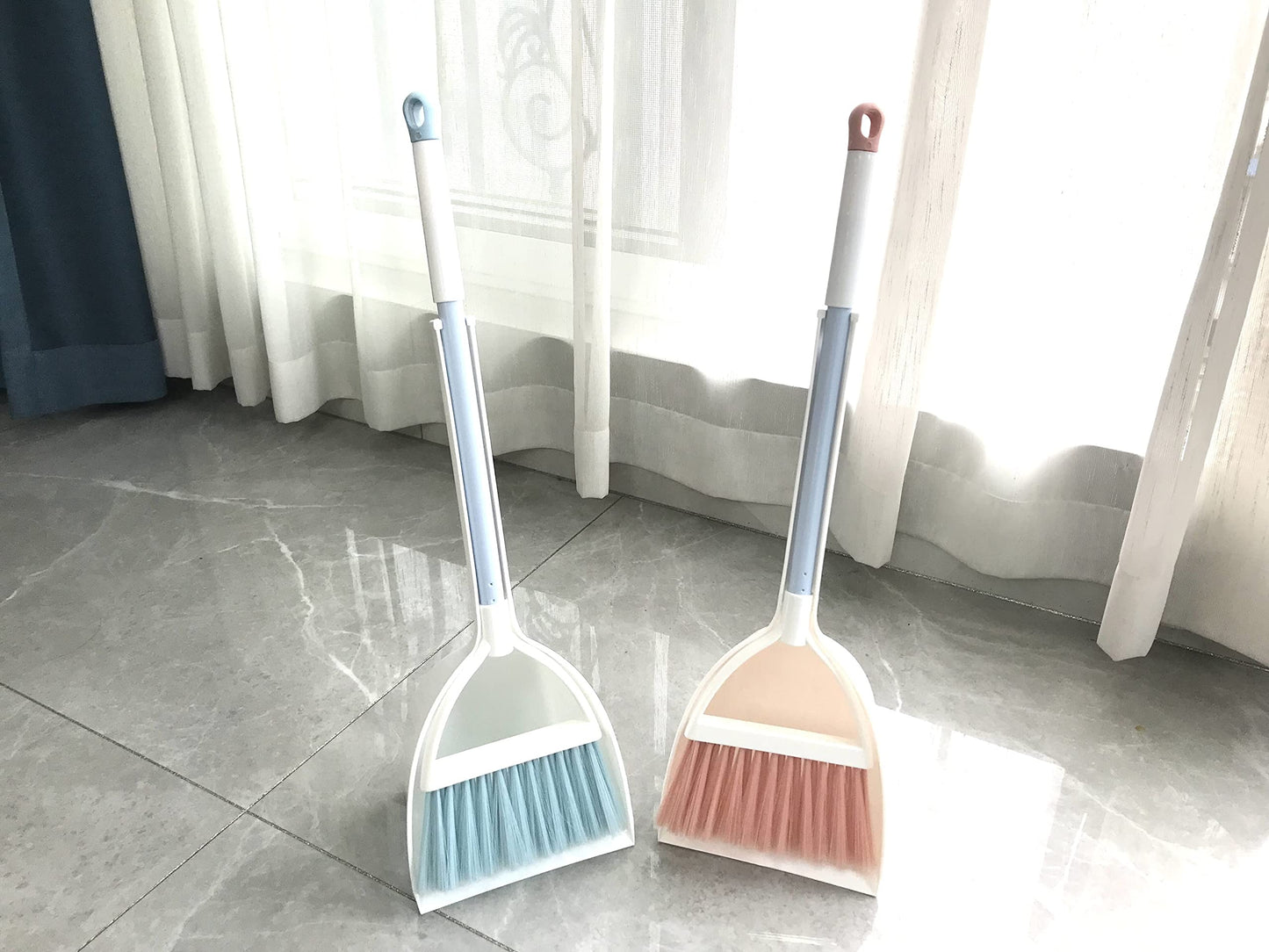 Bsmstone Kids Broom And Dustpan Set-Mini Dustpan And Broom For Children Housekeeping Pretend Play Cleaning Tools Set (Pink)