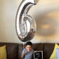 Silver Number 6 Balloon 40 Inch, 6 Balloon Number, 6Th Birthday Decorations, Silver Party Supplies For Boys Girls