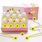 KeeStar 24 Pack Sunflower Necklace Party Favors for You are My Sunshine Themed Baby Shower, Friendship Party, Birthday, School C