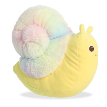 Aurora® Adorable Squishiverse™ Squishy Hugs™ Snail Stuffed Animal - Imaginative Play - Huggable Comfort - Yellow 9 Inches