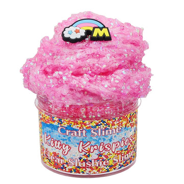 Flinpex Butter Slime Kit Cloud Slime Diy Unmixed Snow Rice Peachybbies Slime Kit For Girls, Education Party Favor Gift And Birthday, Slime Kit For Boys, Slime Kits, Fluffy, Soft, 70Ml 2.5Oz(Pink)