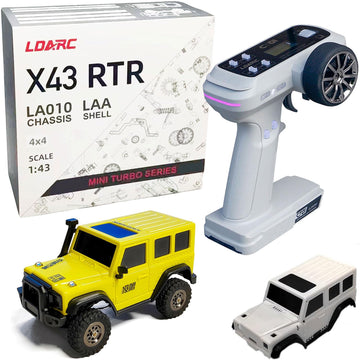 Ldarc 1:43 Scale Mini Rc Crawler Rtr Rc Rock Truck 4X4 2.4Ghz Hobby Grade Remote Control Car Model Vehicle Rc Buggy, Comes With