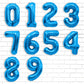 Number Balloon 40 Inch, Blue Number Balloons, Number 4 Balloons, Birthday Large Foil Blue Balloons, Birthday Party/Graduation/An