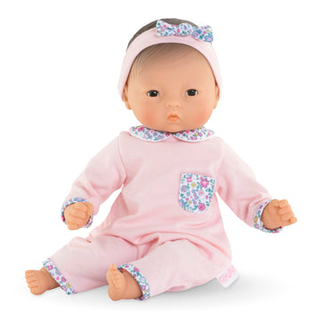 Corolle Bébé Calin Mila Baby Doll - 12' Soft-Body With Sleeping Eyes That Open And Close, Vanilla-Scented - Mon Premier Poupon Collection For Kids Ages 18 Months And Up