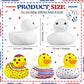 Sratte 72 Pieces Diy Rubber Ducks White Blank Rubber Bath Mini Ducks For Pool Bathtub Baby Party Favors Kids Birthday Gifts