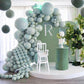 Sage Green Balloons Double Stuffed, 50Pcs Avocado Pastel Green Party Balloons, Eucalyptus Olive Green Latex Helium Balloons Retr