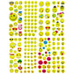 SIX VANKA 3D Puffy Stickers for Kids - 8 Sheets, Happy Smile Face, Fun and Colorful Design