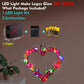 Vonado Light Compatible With Lego-Heart-Ornament-40638 Valentine Flowers Heart Wreath Frame, Lighting Set Compatible With Orname