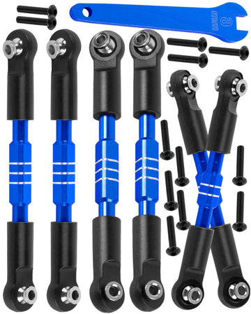 Rc Adjustable Turnbuckles Camber Links Steering Links Upgrades Part For 1/8 Typhon 4Wd 3S Mega 550 Blx,1/10 Big Rock 4X4 V3 3S B