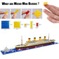 Emeetlinn Titanic Model Micro Mini Blocks Set, 1860pcs, 3D Plastic Ship Model, DIY Gift for Adults and Kids, Model 66503