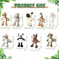 Zhanmai 18 Pieces Safari Stuffed Animals 9.9 Inch Cute Plush Jungle Toy Set Includes Tiger Lion Elephant Monkey Zebra Raccoon Rhino Giraffe Bulk For Zoo Theme Party