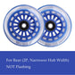 Wiggle Car Polyurethane Replacement Wheels Set Upgrade For Ride-On Toys (Dark Blue)