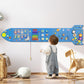 NIGWET Rocket Sensory Wall Panel - Montessori Toddler Activity Cube, Blue
