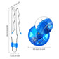 4 Pieces Retro Magic Rail Twirler Flashing Gyro Wheel Classic Rail Twister Vintage Fidget Toy Magnetic Gravity Defying Stunt Toy For Boys, Girls (Wave Style)