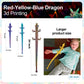 Meet Gladness 24 In 3D Printed Dragon, 24Inch Dragon,3D Dragon Toy,Large Dragon Present,Ariculated Crystal Dragon(Yellow Red Blu