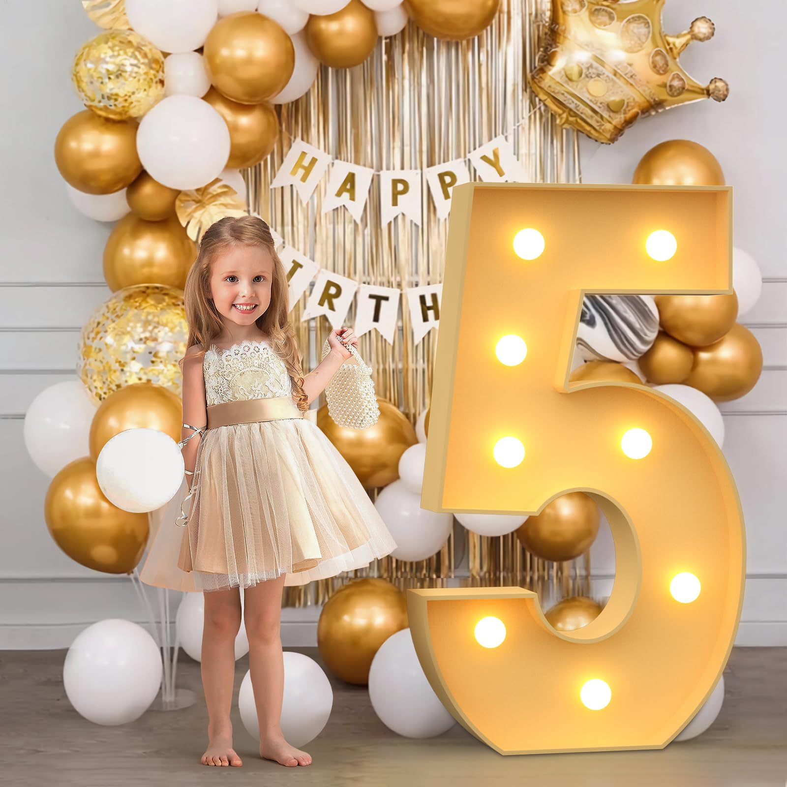 3Ft Marquee Light Up Numbers, Mosaic Numbers For Balloons, Number 5 Balloon Frame, Marquee Light Up Letters, 15Th 25Th 50Th Birt