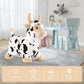 Inpany Bouncy Cow Farm Animal Hopper Toys, Toddler Plush Bouncing Inflatable Bouncer, Ride On Hopping Horse, Indoor Outdoor Cowb