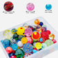 Miutrue 100 Assorted Marbles Bulk Cheap For Kids Ages 4-8-12 Play Marbles Physical Therapy Glow In The Dark Glass Marbles