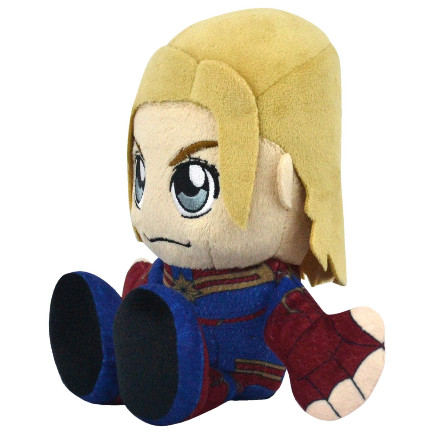 Marvel Captain Marvel 8' Kuricha Sitting Plush - Soft Chibi Inspired Toy