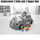Replacement Parts for Fisher-Price Laugh and Learn Smart Stages Crawl Around Car - DJD09~3 Balls and 3 Shapes ~ Also Works with