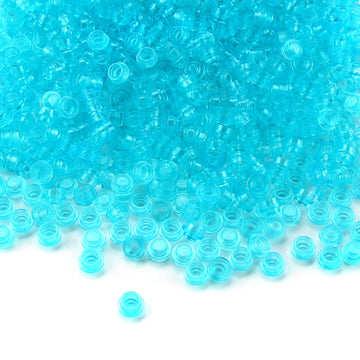 Feleph 1000Pcs Transparent Light Blue Round Plates 1X1 Building Blocks Parts And Pieces Bricks Dots Bulk Studs Accessories Kit C