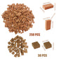 Cayway 300 Pcs Mini Red Wall Bricks Miniature Brick Scale Model Bricks, 2 Size Mini Bricks Model Sand Table Micro Landscape Acce