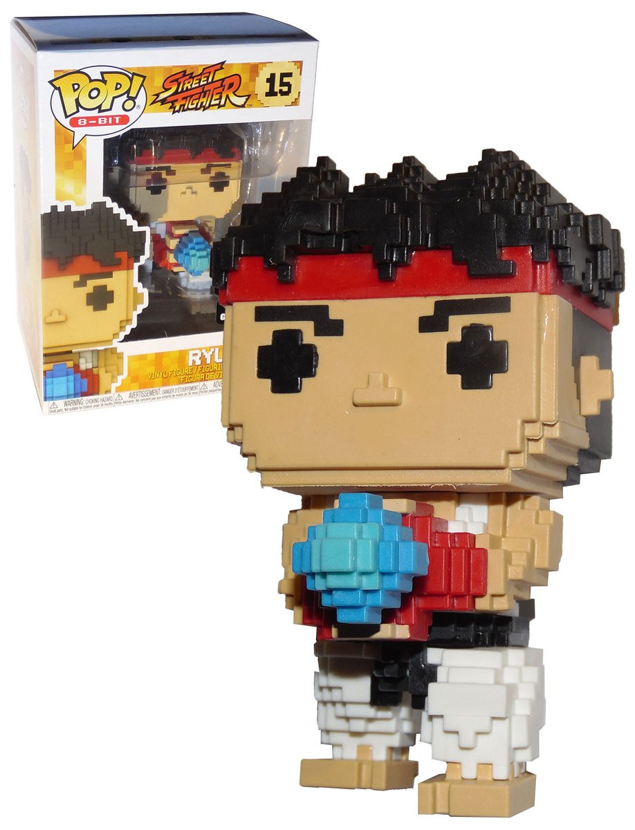 Funko Ryu - Street Fighter 8-Bit Pop! Vinyl Figure #15 Gamestop Exclusive