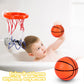 Lovestown Kids Bath Toys, Bathtub Basketball Hoop Set For Kids Toddlers, Shower Toys Bathtub Shooting Game