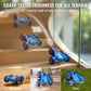 MaxTronic Remote Control Car - Rechargeable Stunt Crawler, 20km/h, 6.1"x6.1"x2.75", Blue, Model 989-81, LED