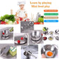 Mini Kitchen Pretend Play Accessories ,Tiny Size Stainless Steel Cookware Set with Portable Storage Box,Cooking Utensils,Play Po