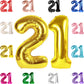 21 Balloon Number, Gold Number 21St Birthday Balloons 40 Inch, 21 Or 12 Years Old Gold Birthday Decorations For Men Women Him He