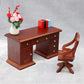 Wooden 1/12 Scale Retro Dollhouse Writing Desk Chair Set Miniature Furniture For A