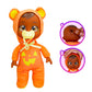Cry Babies Tiny Cuddles Halloween Bonnie - 9'' Baby Dolls, Cries Real Tears, Orange And Yellow Pumpkin Themed Pajamas