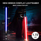 Cvcbser Rgb Dueling Lightsaber, Motion Control 39 Sets Sound Effects And 12 Colors, Smooth Swing Metal Handle Light Saber For Ad