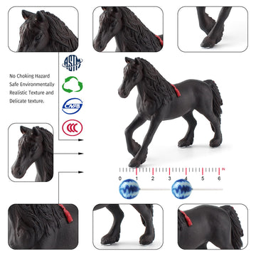 Gufoponas Horse Toys For Girls 5Pcs Horse Figurines Set Plastic Toy Horses For Boys Realistic Collection Horse Mare Farm Animals
