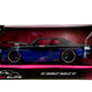 Pink Slips 1:24 W5 1971 Chevy Chevelle SS Die-Cast Car w/Base, Toys for Kids and Adults(Blue/Black Gradient)