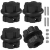Vgoohobby Aluminum 17mm Splined Wheel Hubs Adapter & Nuts #8654 Compatible with Traxxas 1/10 E-Revo 2.0 Maxx & 1/8 Sledge RC Car