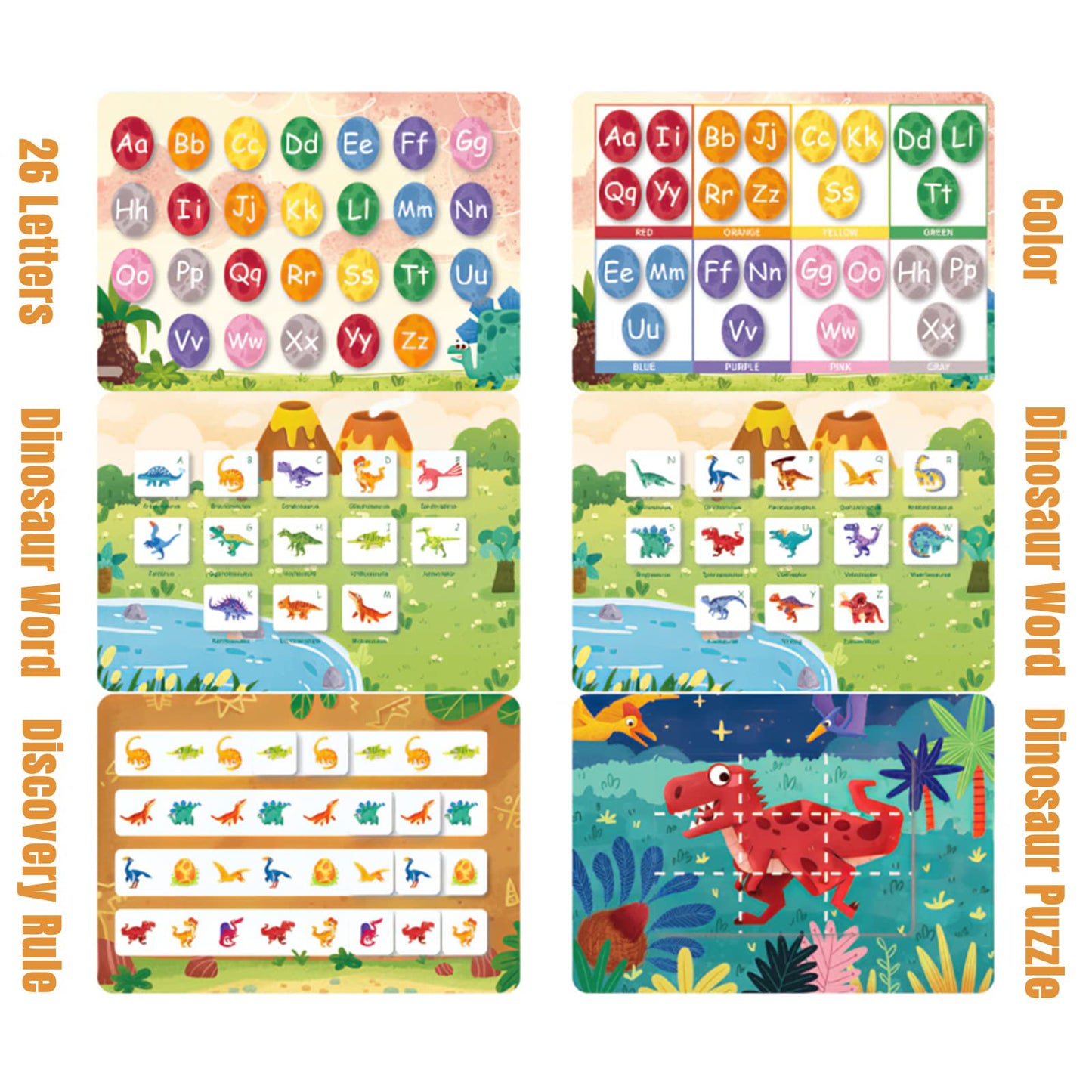 Mikneke Diy Quiet Book For Toddlers, Montessori Busy Book For Kids, Dinosaur Preschool Learning Activities Learning & Education Toys