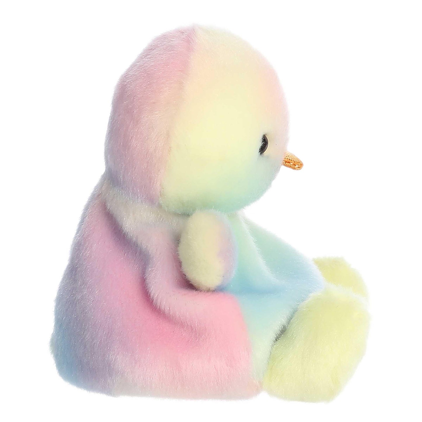 Aurora® Rainbow Chick Stuffed Animal - 5 Pocket-Sized Multicolor Palm Pal - Cute Collectible Plush Toy for Kids