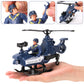 Liberty Imports 8 PCS Police Rescue Patrol Toy Vehicles and Figures Playset - Helicopter  SWAT Truck  Motorcycle  Action Figures  K-9    and Accessories for Kids Imaginative Pretend Play