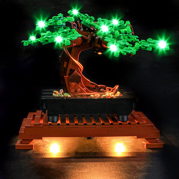 Yeabricks Led Light Kit For Lego - Creator Expert Bonsai Tree(Green) Building Blocks Model, Led Light Set Compatible With 10281(Lego Set Not Included)