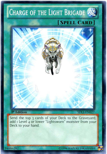 Yu-Gi-Oh! - Charge Of The Light Brigade (Sdli-En027) - Structure Deck: Realm Of Light - 1St Edition - Common