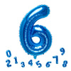 32 Inch Blue Number 6 Balloons Foil Ballon Digital Birthday Party Decoration Supplies (Blue Number 6 Balloon)