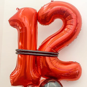 40 Inch Red 17 Number Balloons Giant 17 Balloons Red Birthday 17 Balloons 17Th Birthday Anniversary Party Decorations Supplies