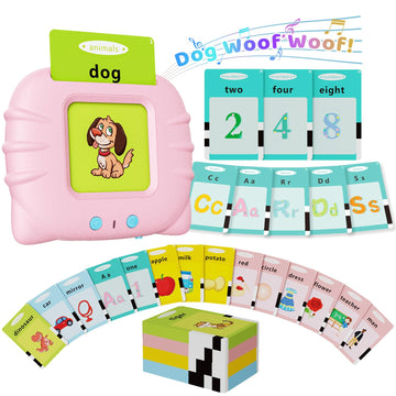 Aullsaty Toddler Toys Talking Flash Cards For 1 2 3 4 5 6 Year Old Boys And Girls, Autism Sensory Toys For Autistic Children, Le