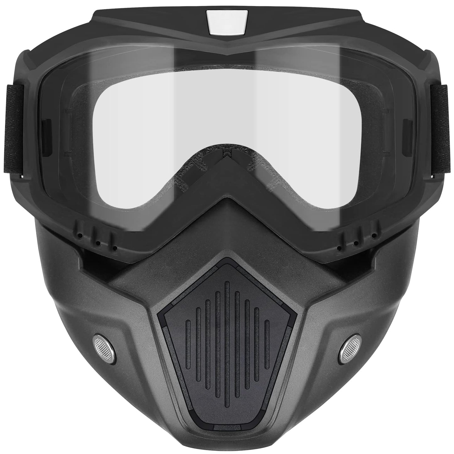 YScare Tactical Mask Compatible with Nerf Rival, Apollo, Zeus, Khaos,Atlas, & Artemis Blasters Rival Airsoft Mask,Black Detachab