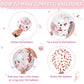 Dusty Pink Blush Balloons, Retro Boho Pink Balloons Cream White Balloon Pearl Light Pink And Metallic Rose Gold Confetti Balloon