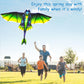 62' Dragon Kite For Kids And Adults, Easy To Fly Dinosaur Kites For Kids Ages 4-8 8-12 With 328Ft Kite String For Beach Trip Park Birthday Gift Family Outdoor Games And Activities, 2 Pack